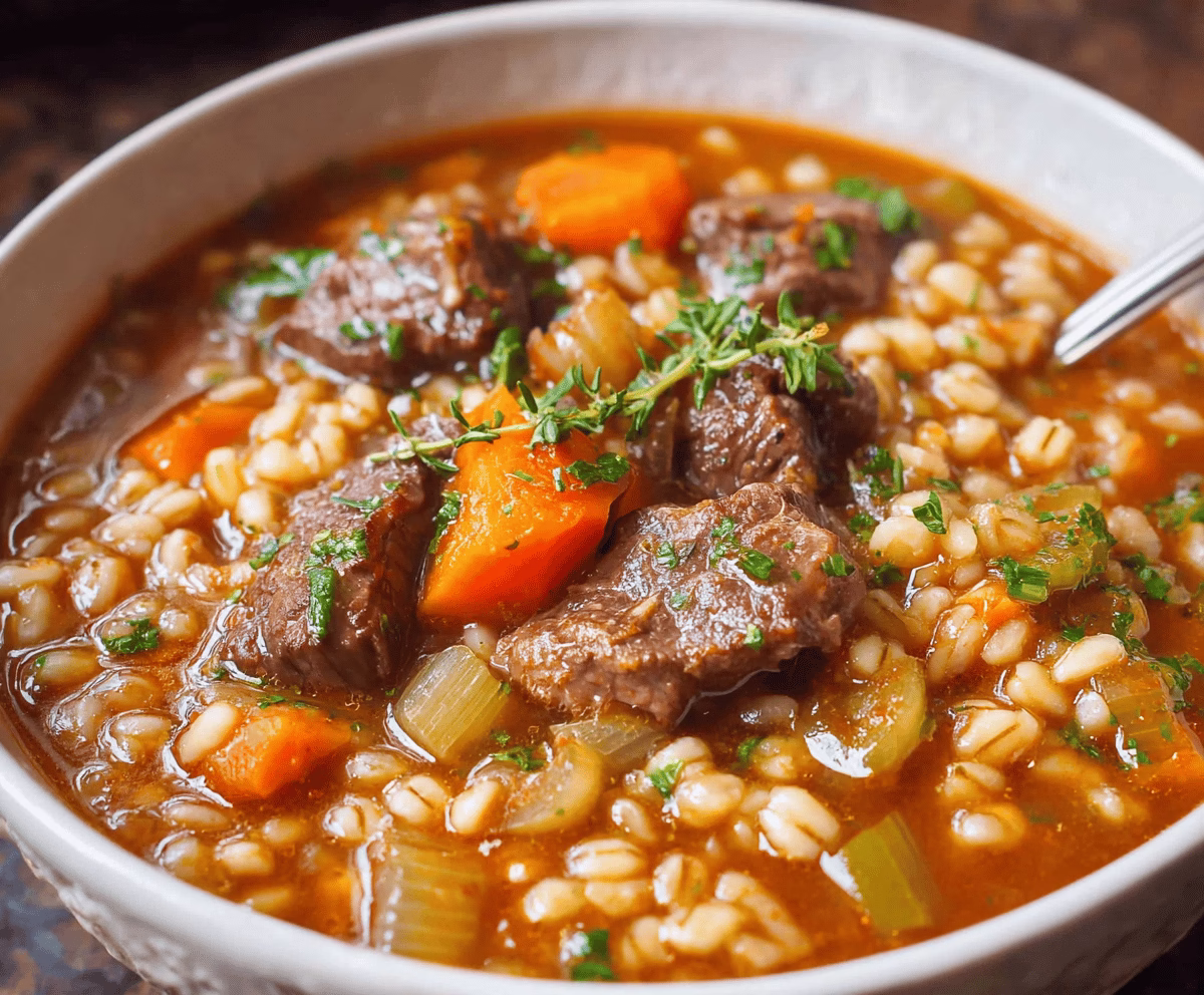 Hearty Beef Barley Soup Recipe for Cozy Meals