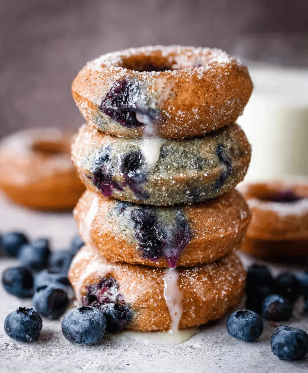 Easy Blueberry Baked Donuts Recipe
