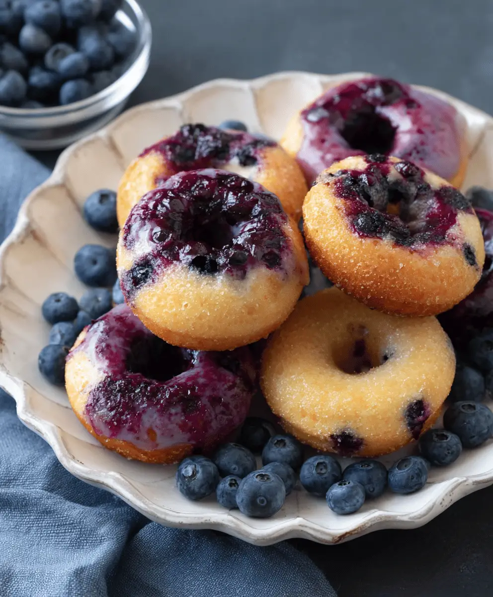 Easy Blueberry Baked Donuts Recipe