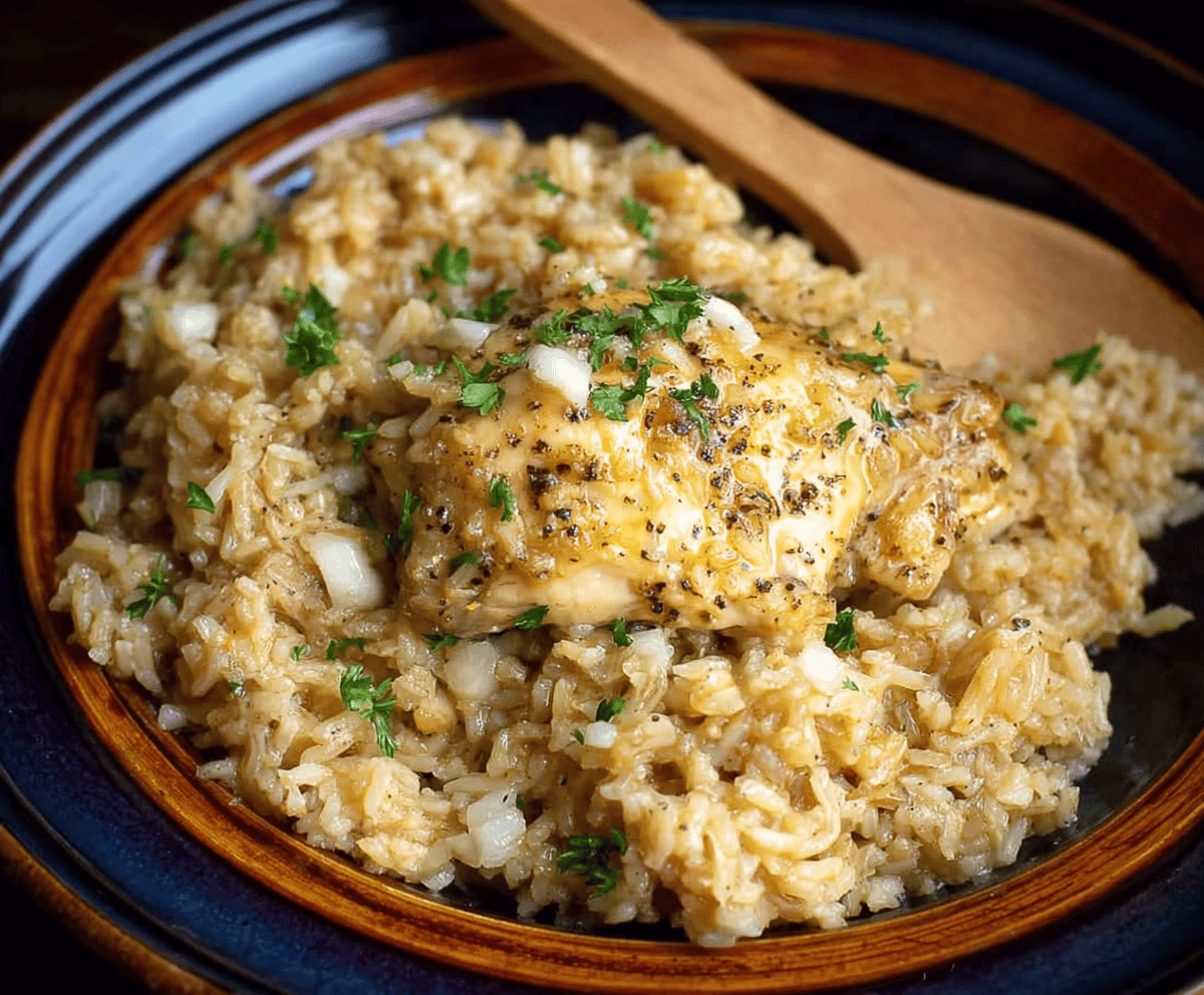 Easy Crock Pot Chicken and Rice Dinner Recipe