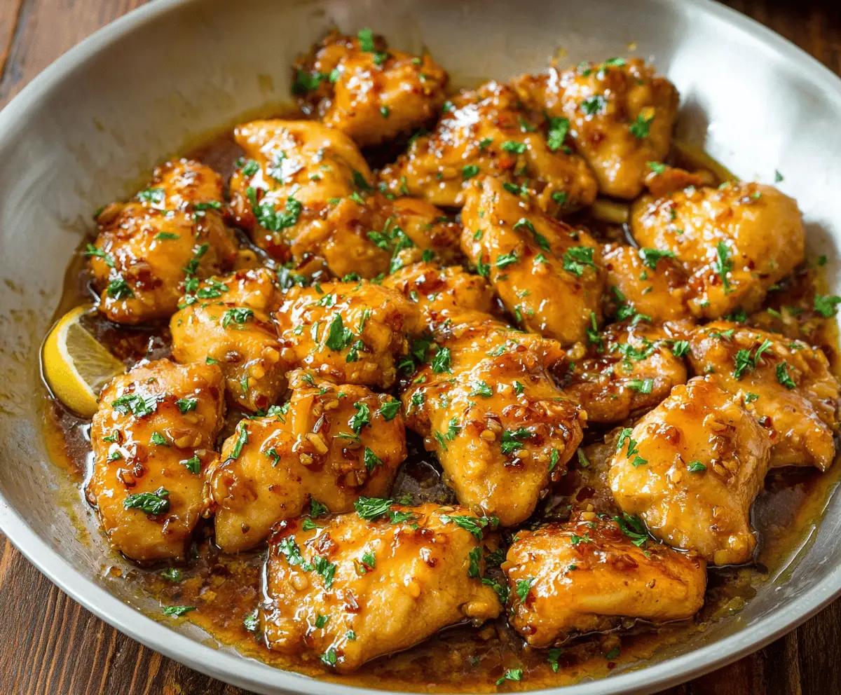 Easy Honey Garlic Instant Pot Chicken Recipe