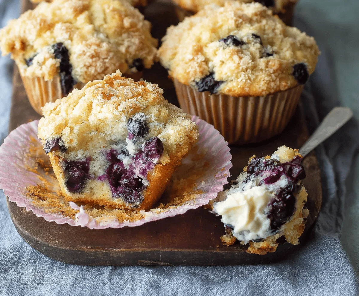 Easy Blueberry Cream Cheese Muffins Recipe