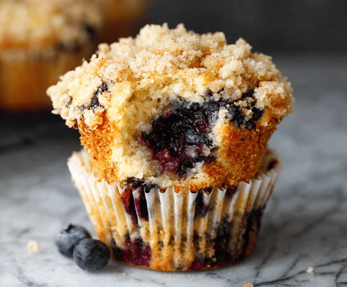 Best Blueberry Muffins with Streusel