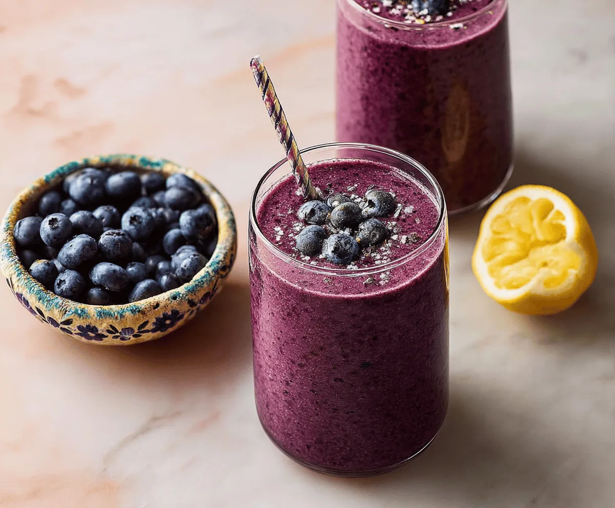 Anti-Inflammatory Lemon Blueberry Smoothie