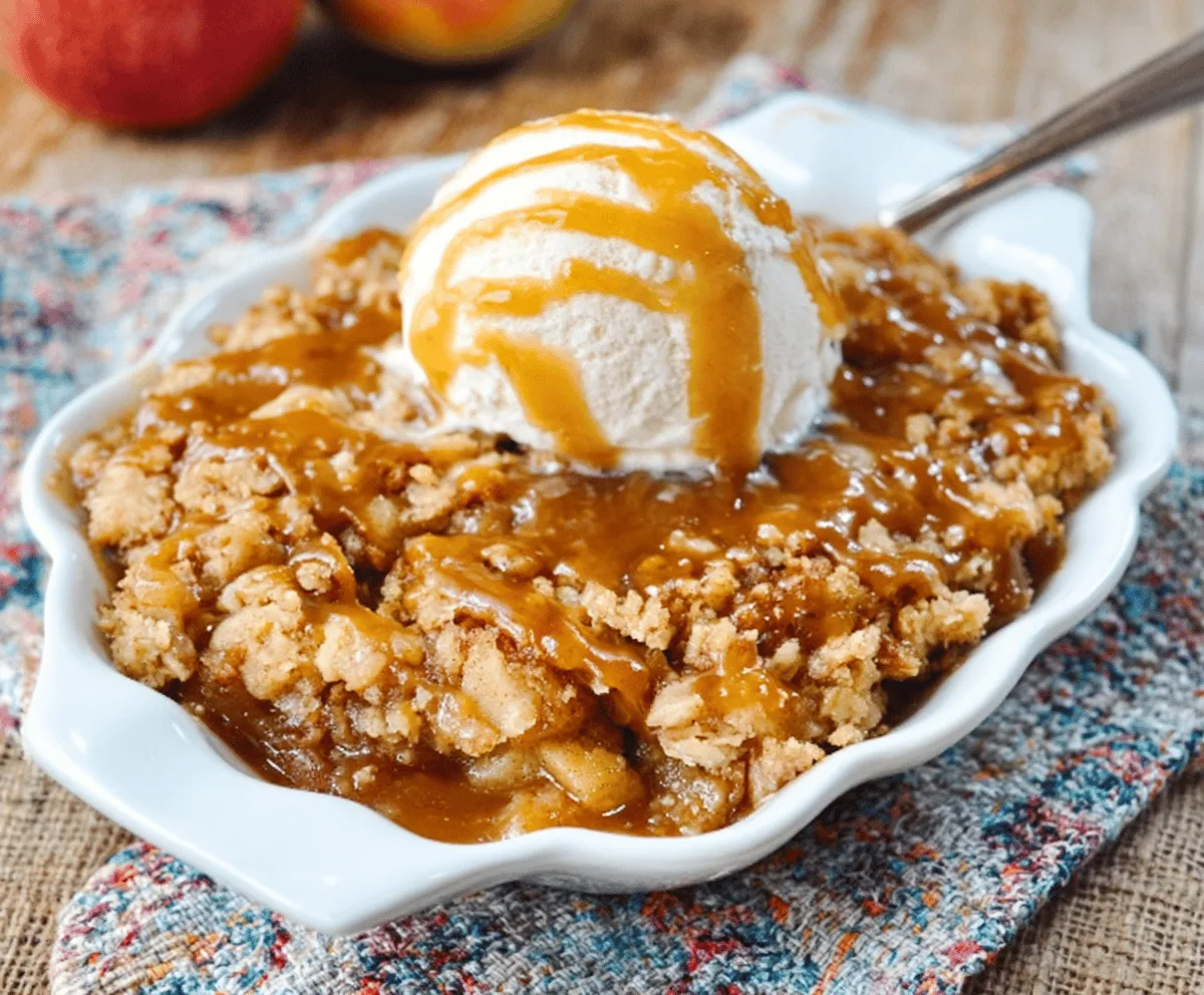 Easy Caramel Apple Dump Cake
