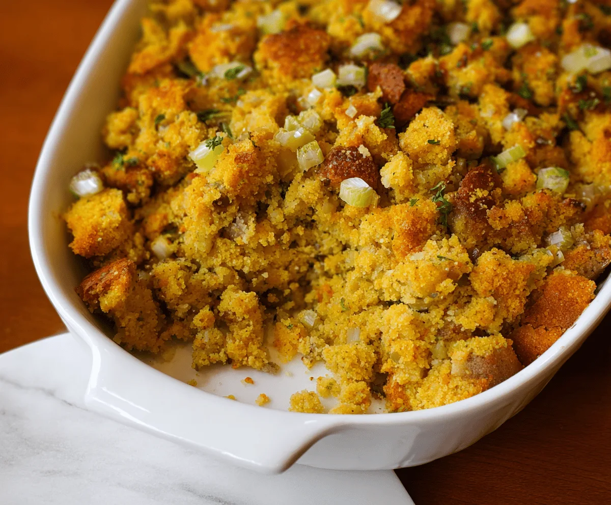 Easy Gluten-Free Cornbread Dressing