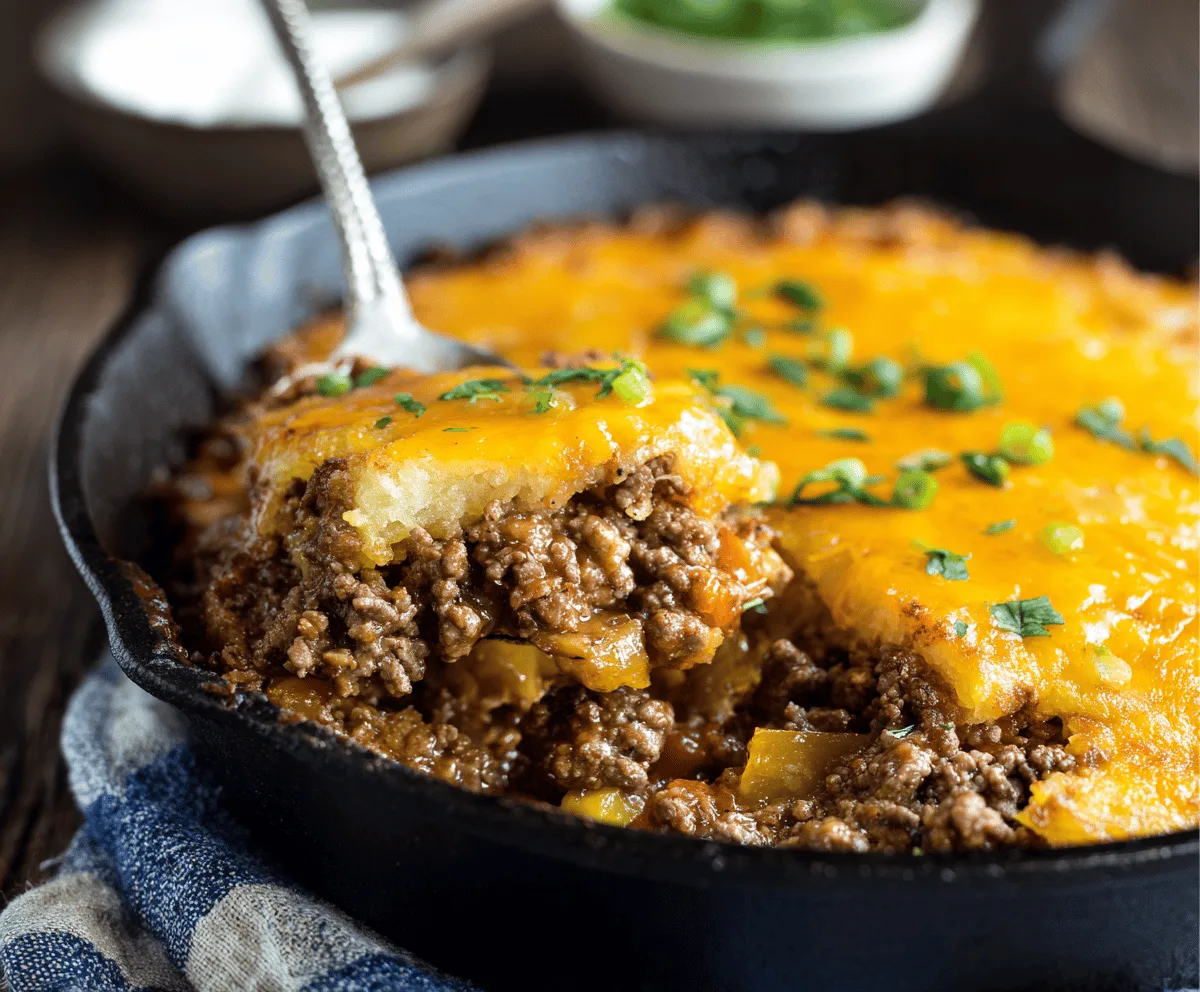 Easy Hobo Casserole with Ground Beef