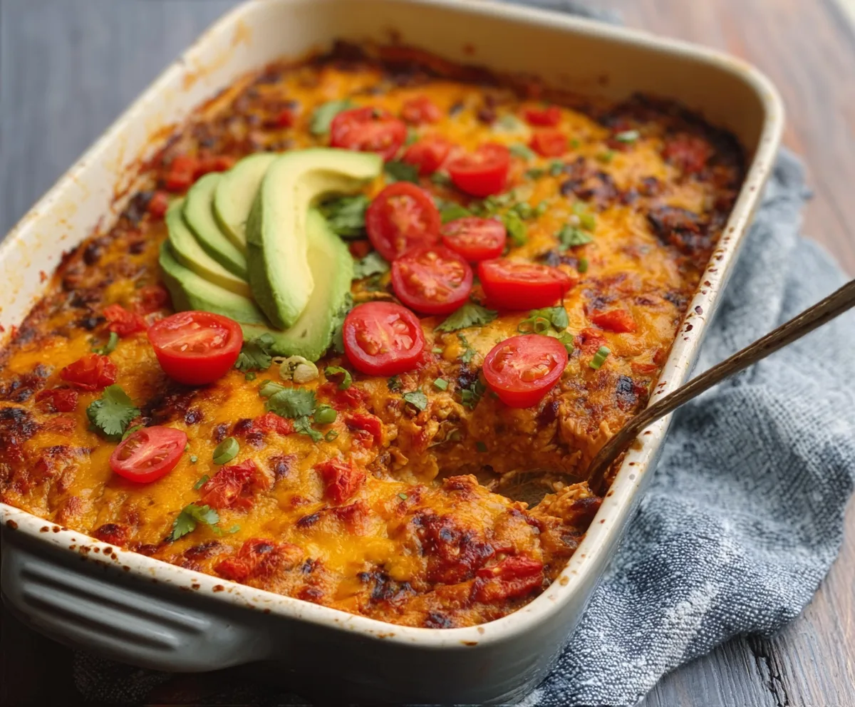 Easy Mexican Keto Chicken Casserole