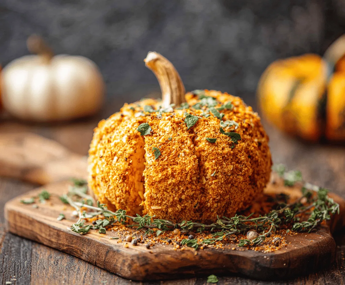 Easy Savory Pumpkin Spice Cheeseball