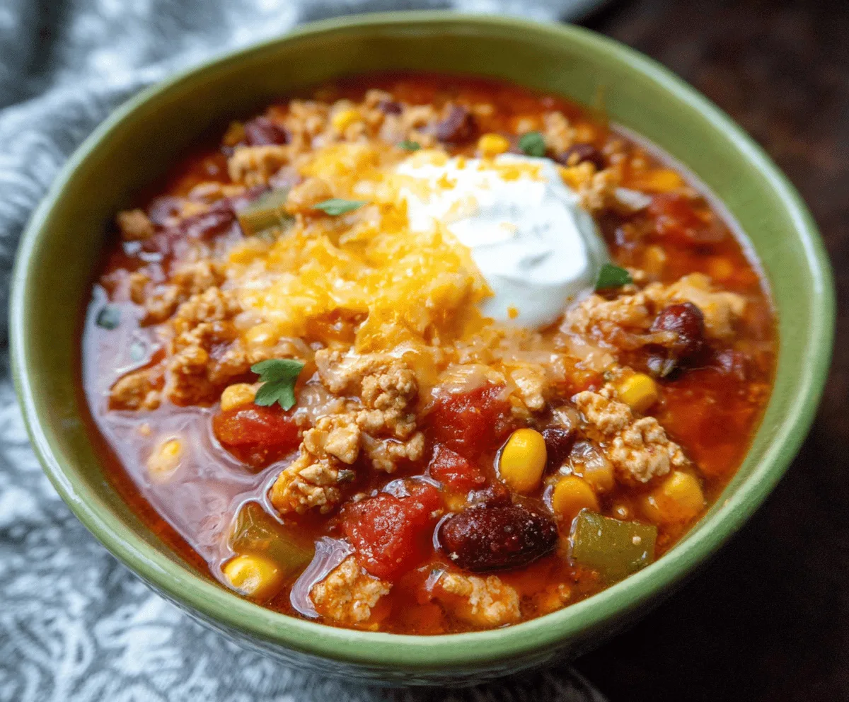 Easy Spicy Turkey Chili Recipe