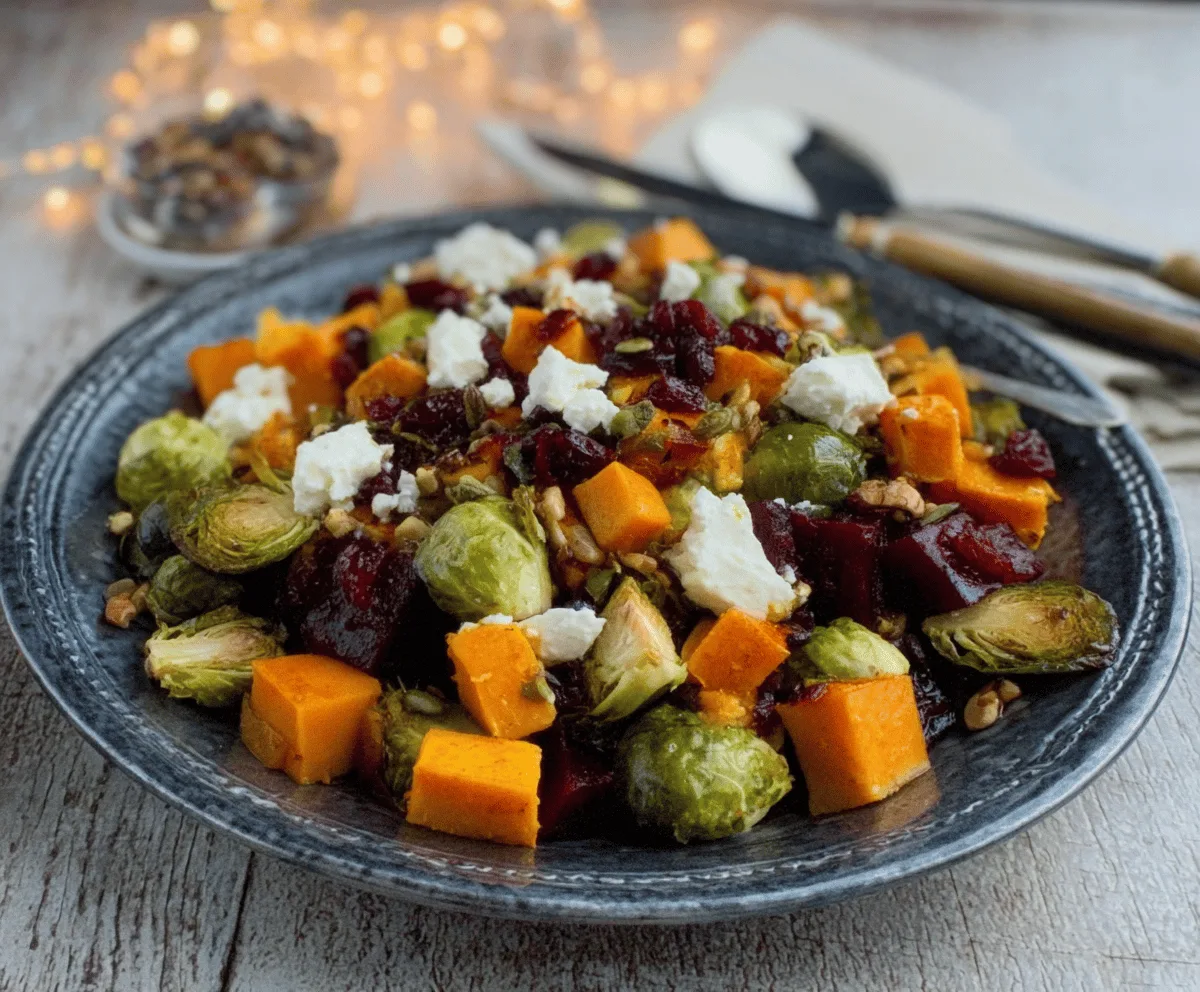 Winter Vegetable Salad with Butternut & Beets