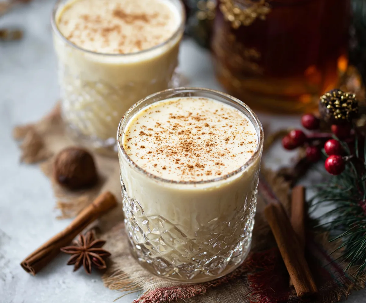 Easy Buttered Rum Eggnog Recipe