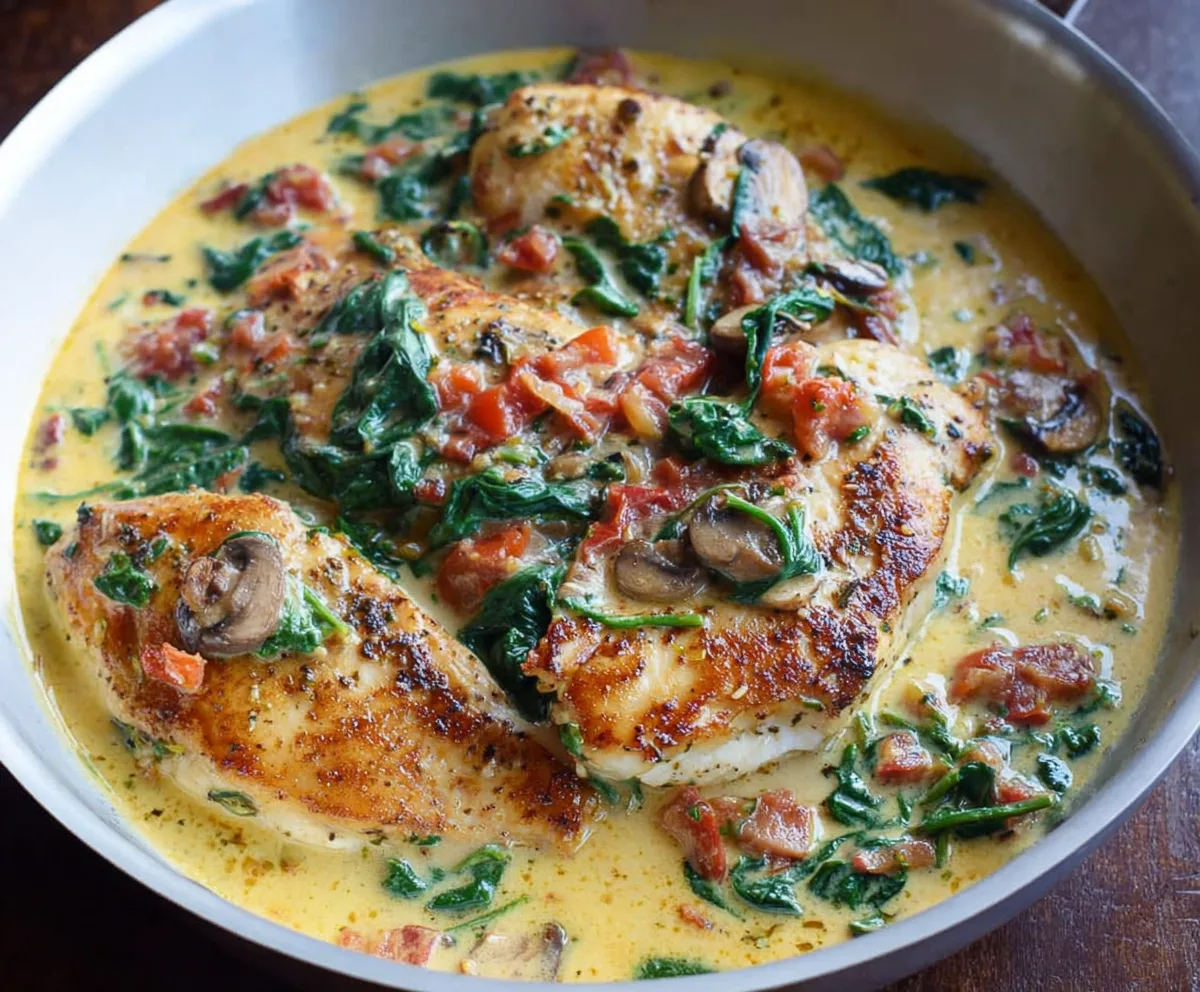 Creamy Tuscan Chicken with Spinach