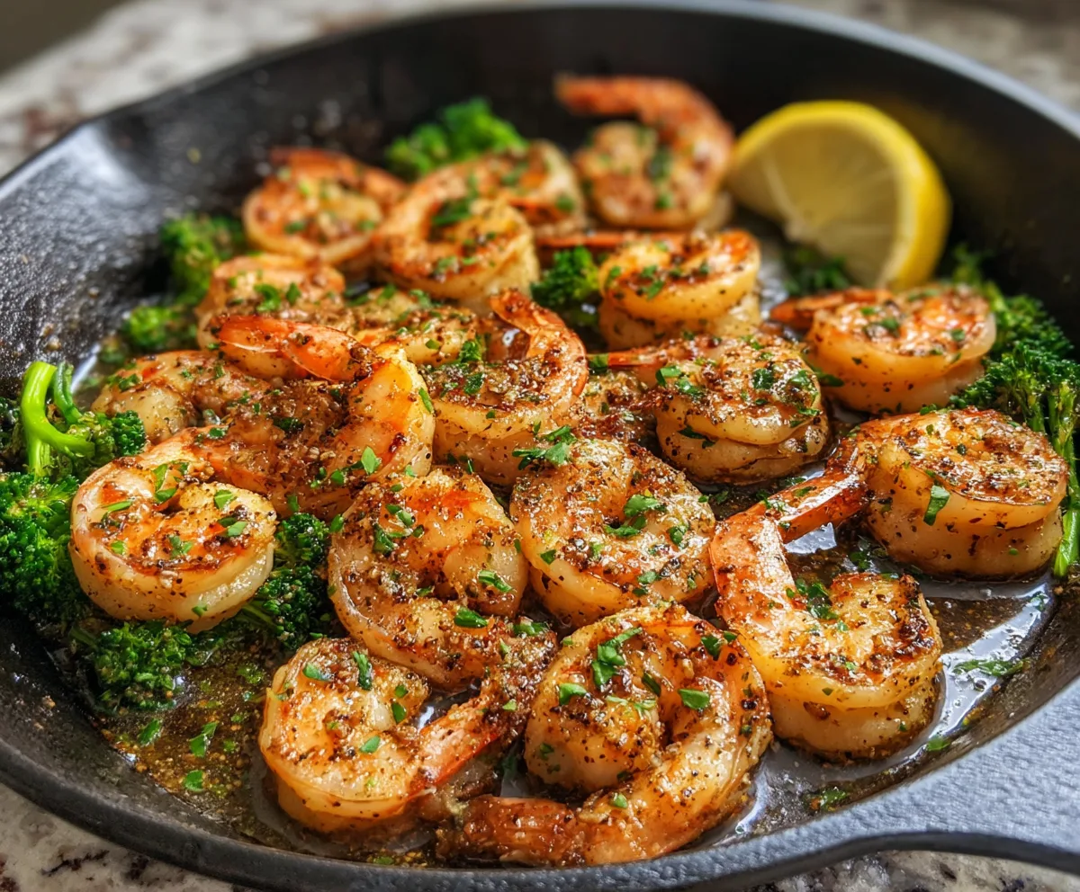 Easy Garlic Butter Shrimp Skillet