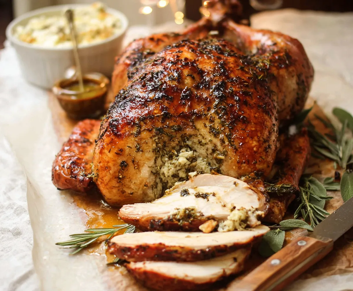 Easy Herb Butter Roasted Turkey