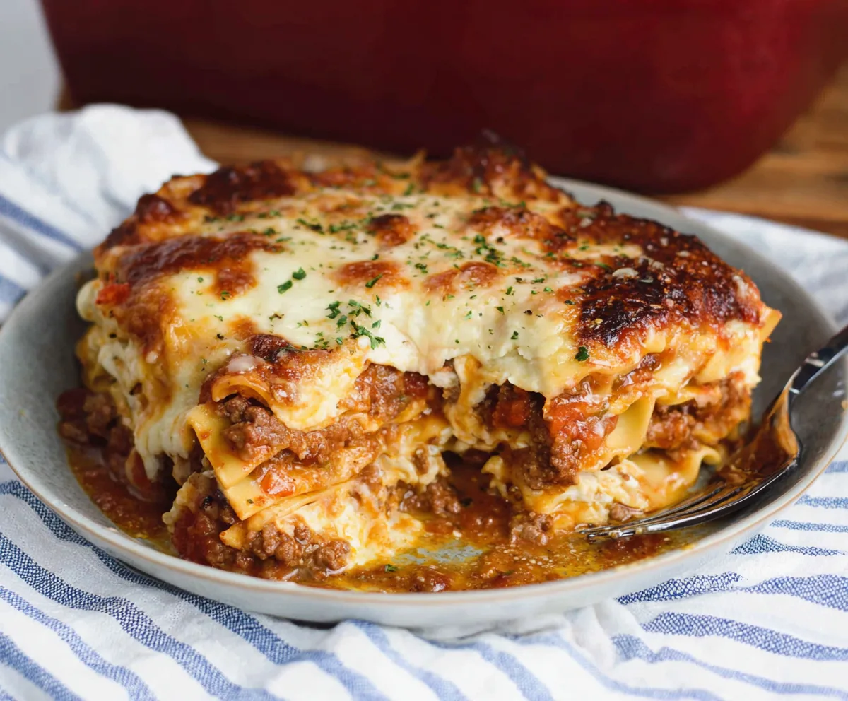 Easy Layered Italian Beef Lasagna