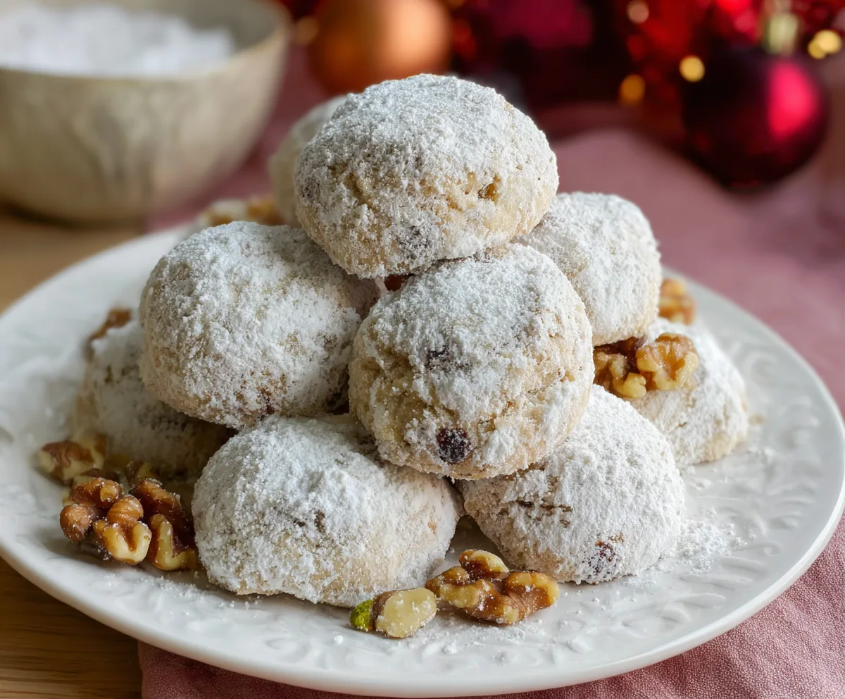 Easy Snowball Walnut Cookies Recipe