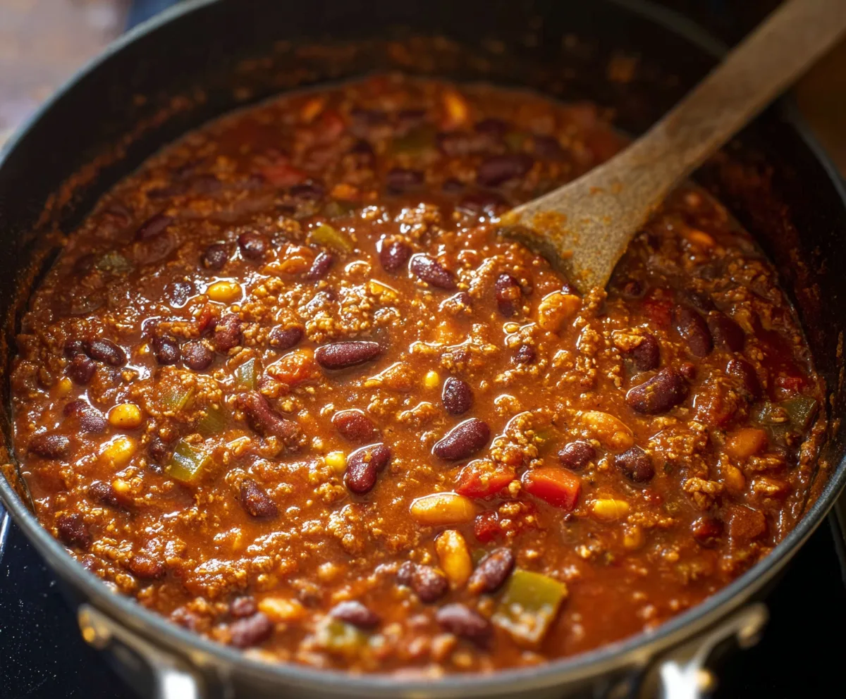 Easy Spicy Three-Bean Chili