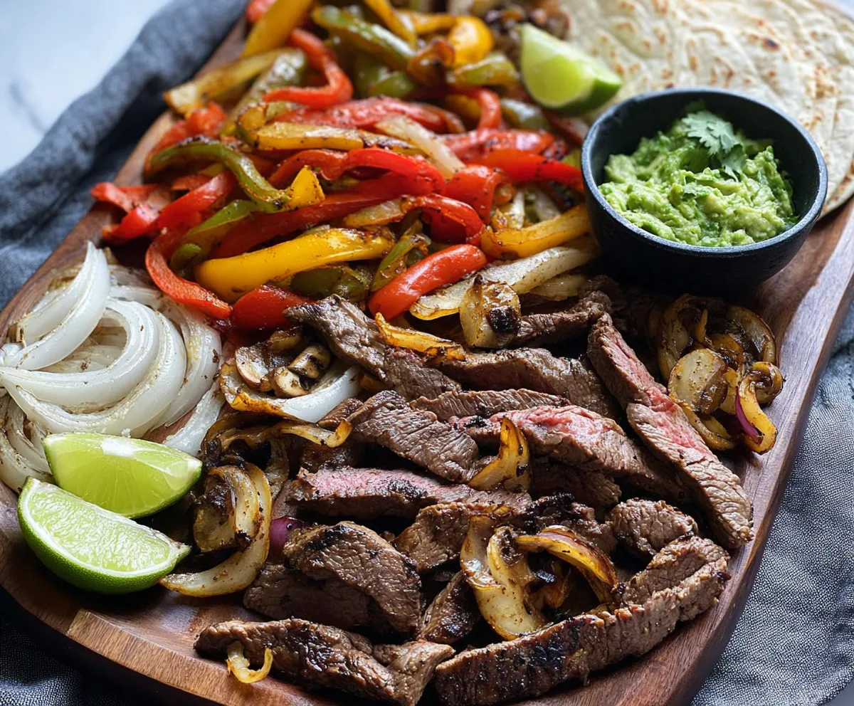 Easy Beef & Veggie Sheet Pan Fajitas