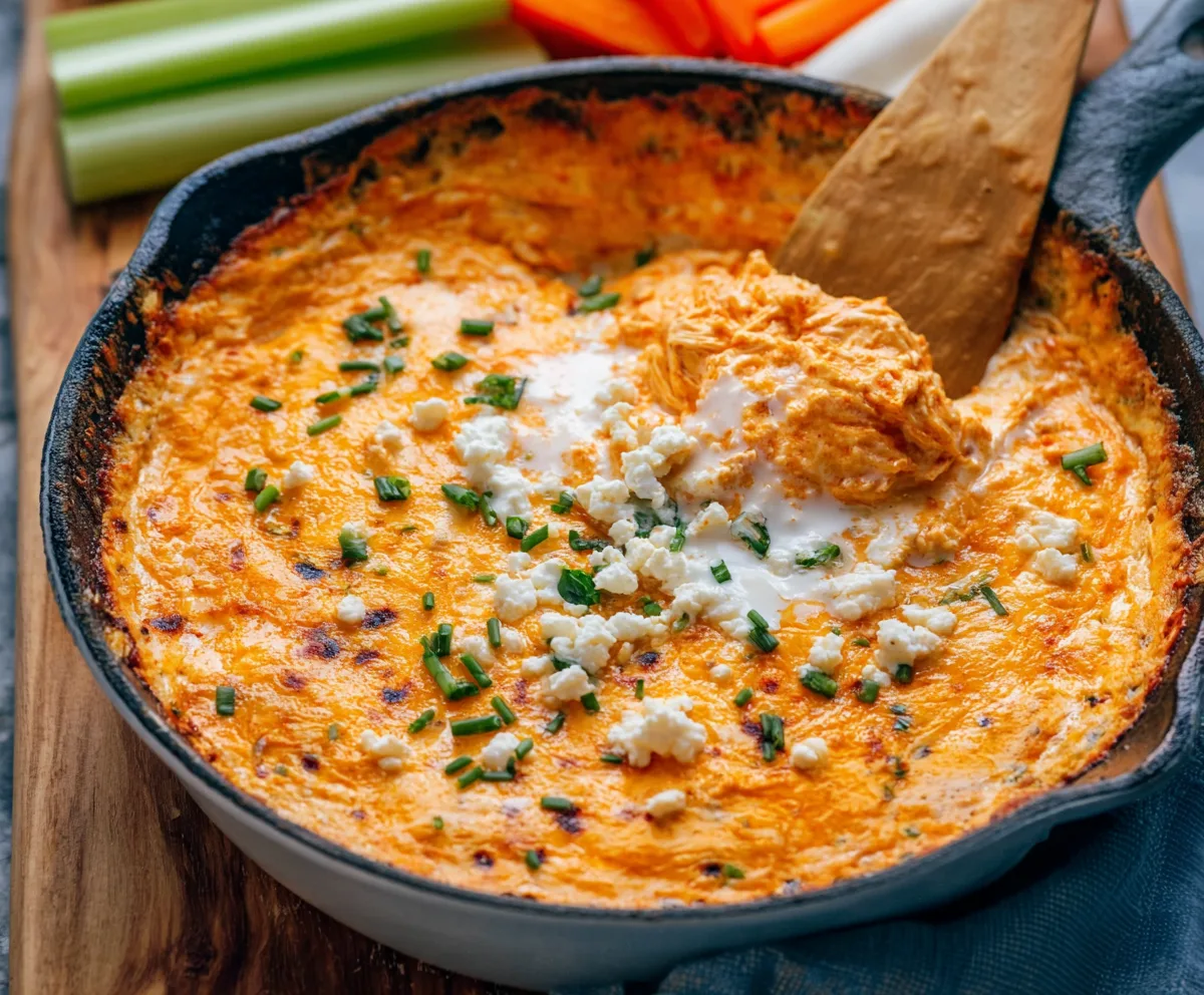 Easy Buffalo Chicken Ranch Dip
