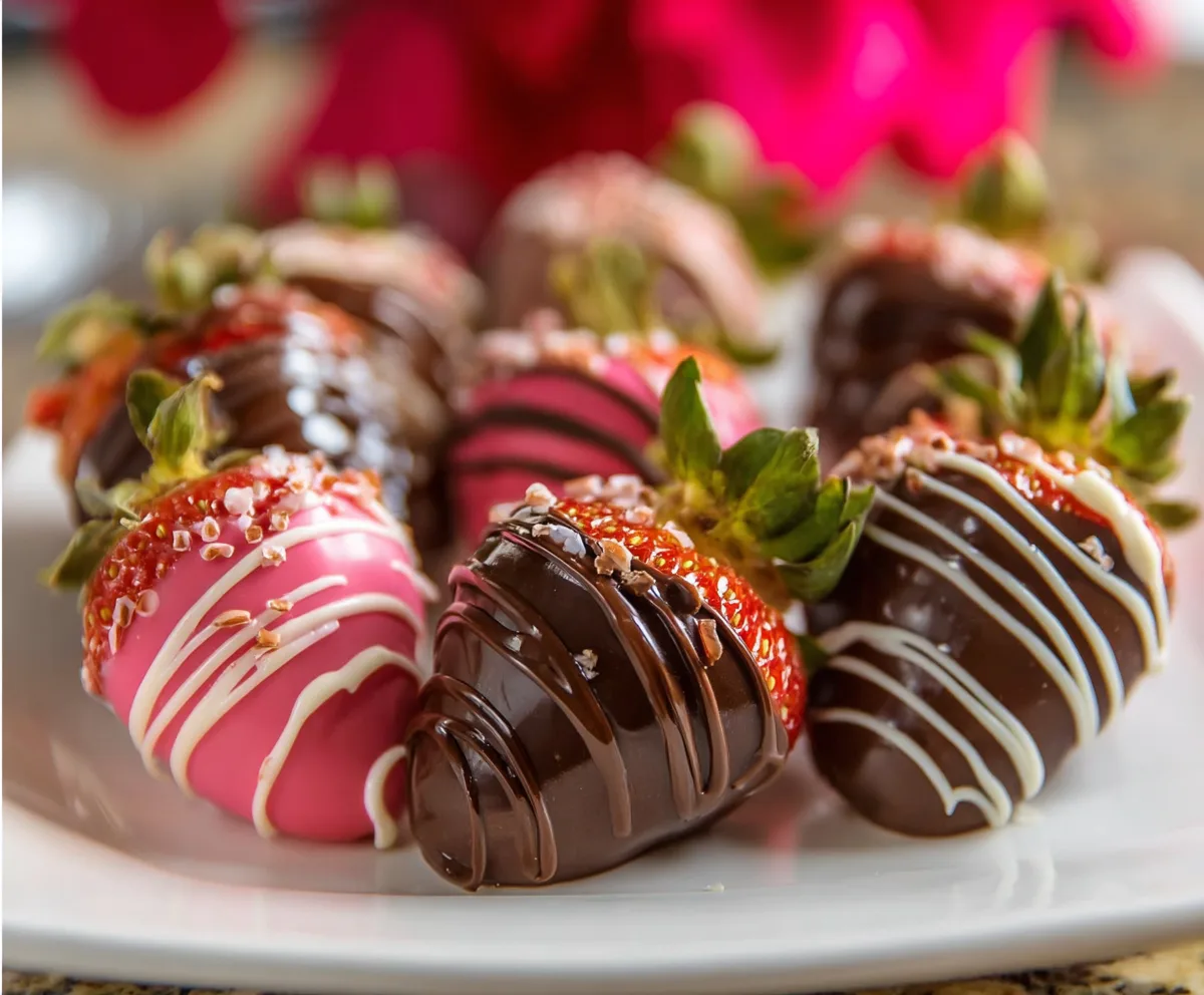 Easy Chocolate Covered Strawberries