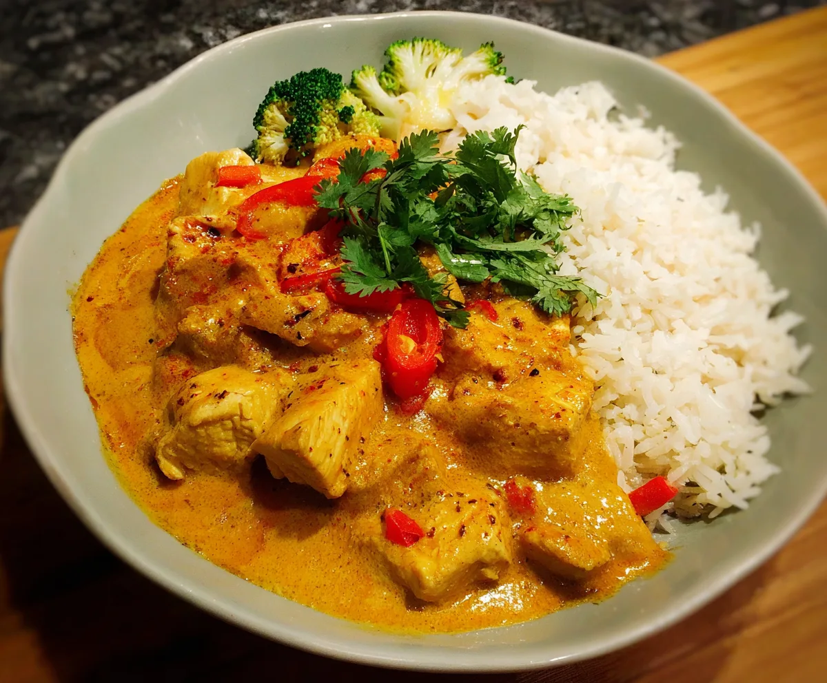 Easy Coconut Curry Chicken with Rice