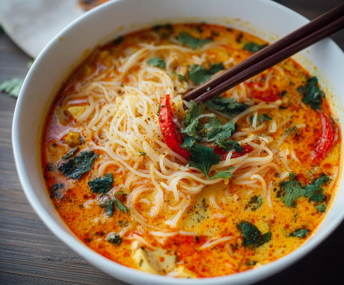 Easy Coconut Curry Noodle Soup