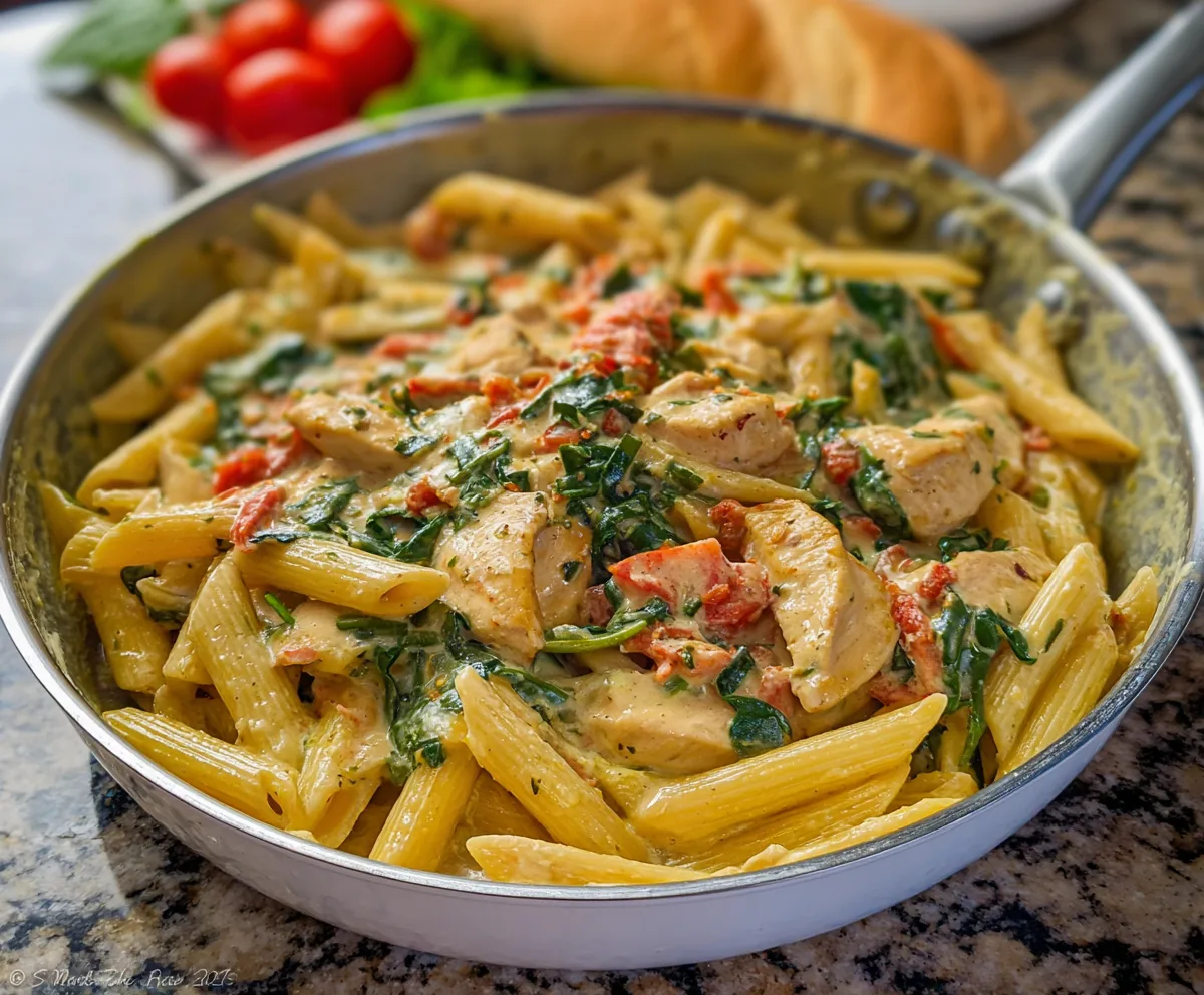 Creamy Tuscan Chicken Pasta Recipe