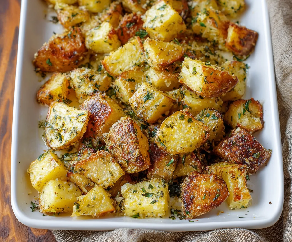 Garlic Parmesan Roasted Potatoes Recipe
