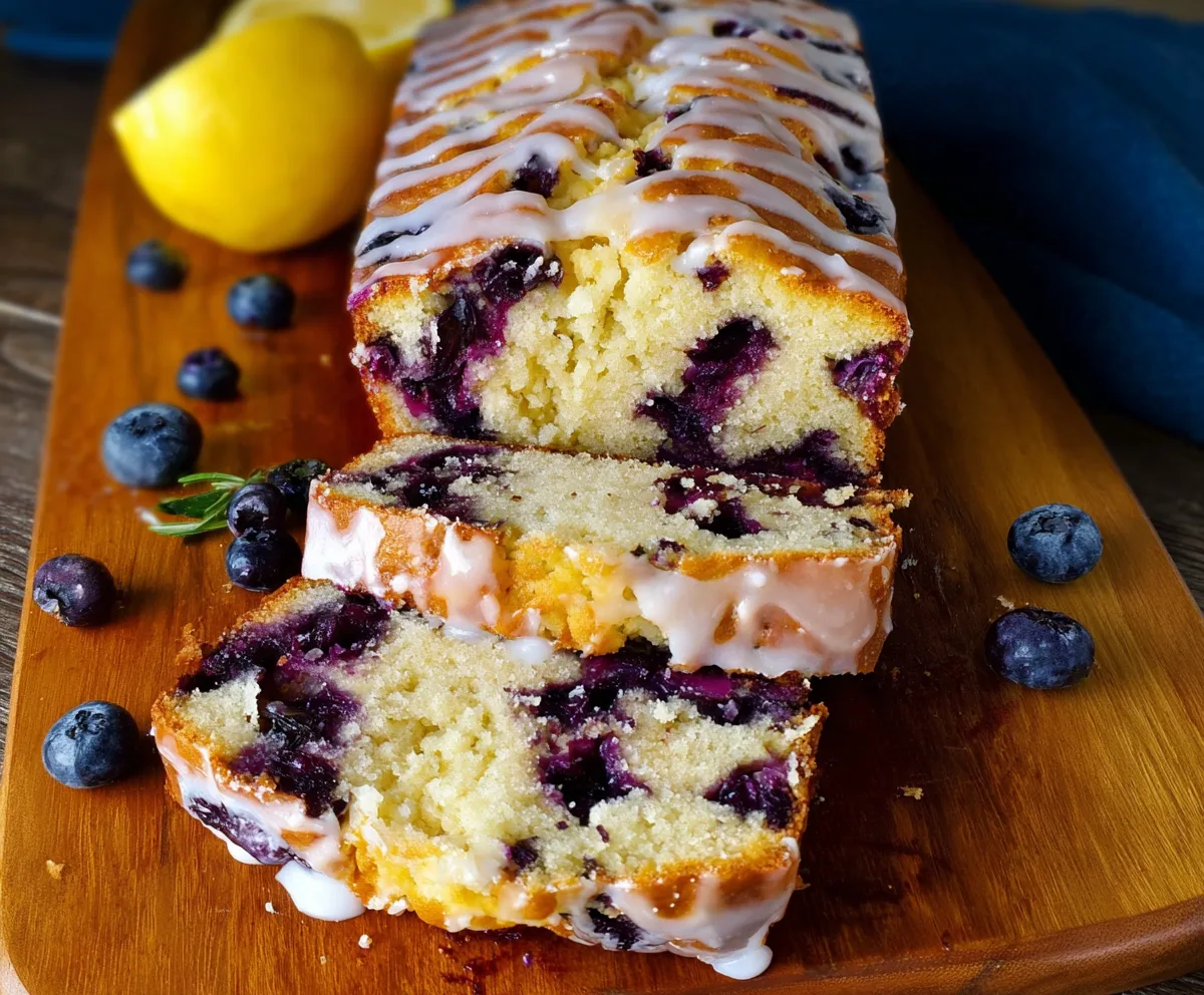 Easy Lemon Blueberry Loaf Cake Recipe