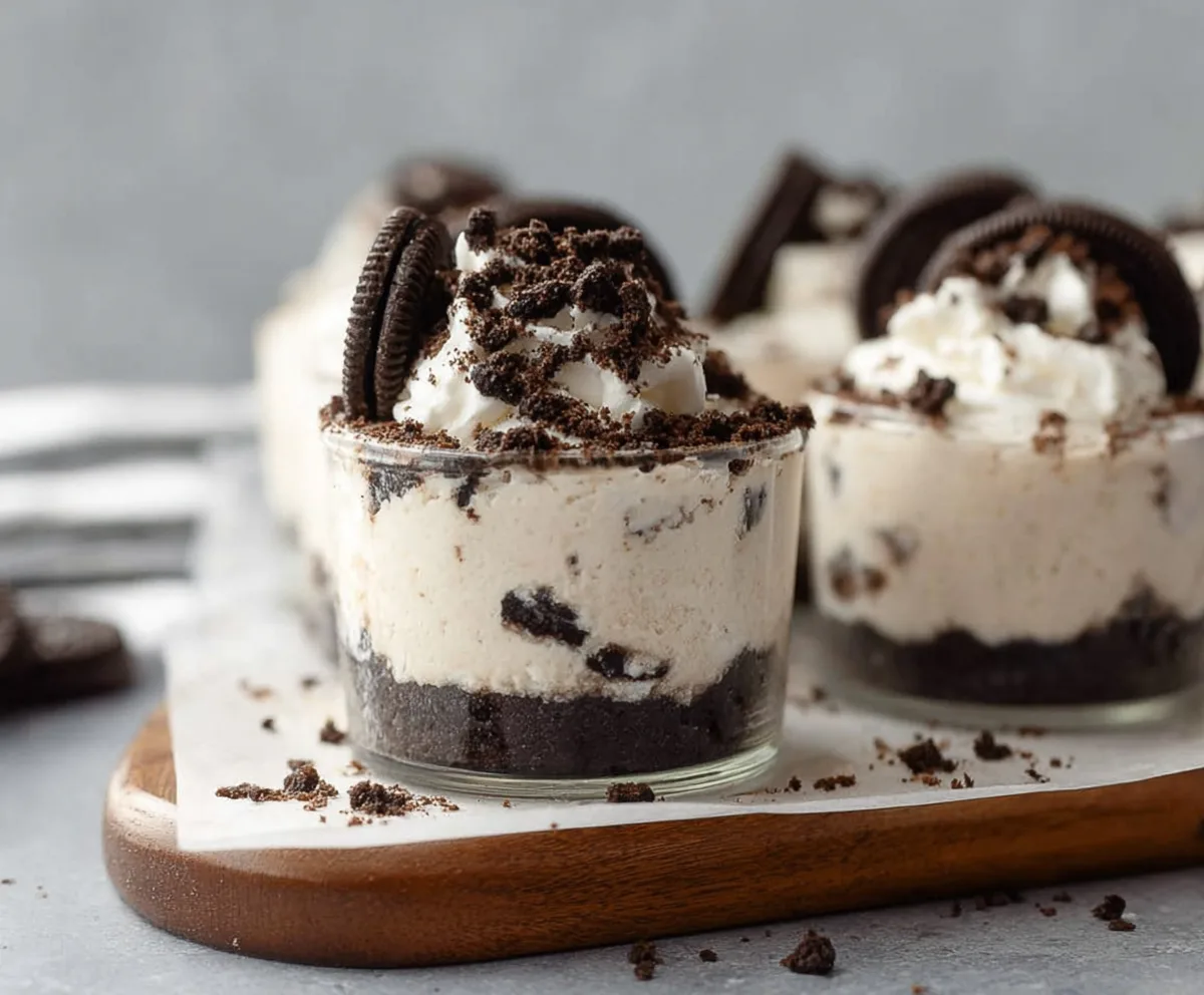 Easy No Bake Oreo Cheesecake Cups