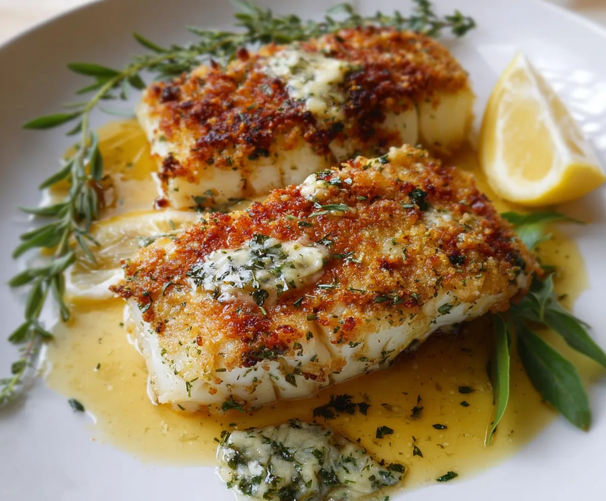 Crispy Parmesan Crusted Cod