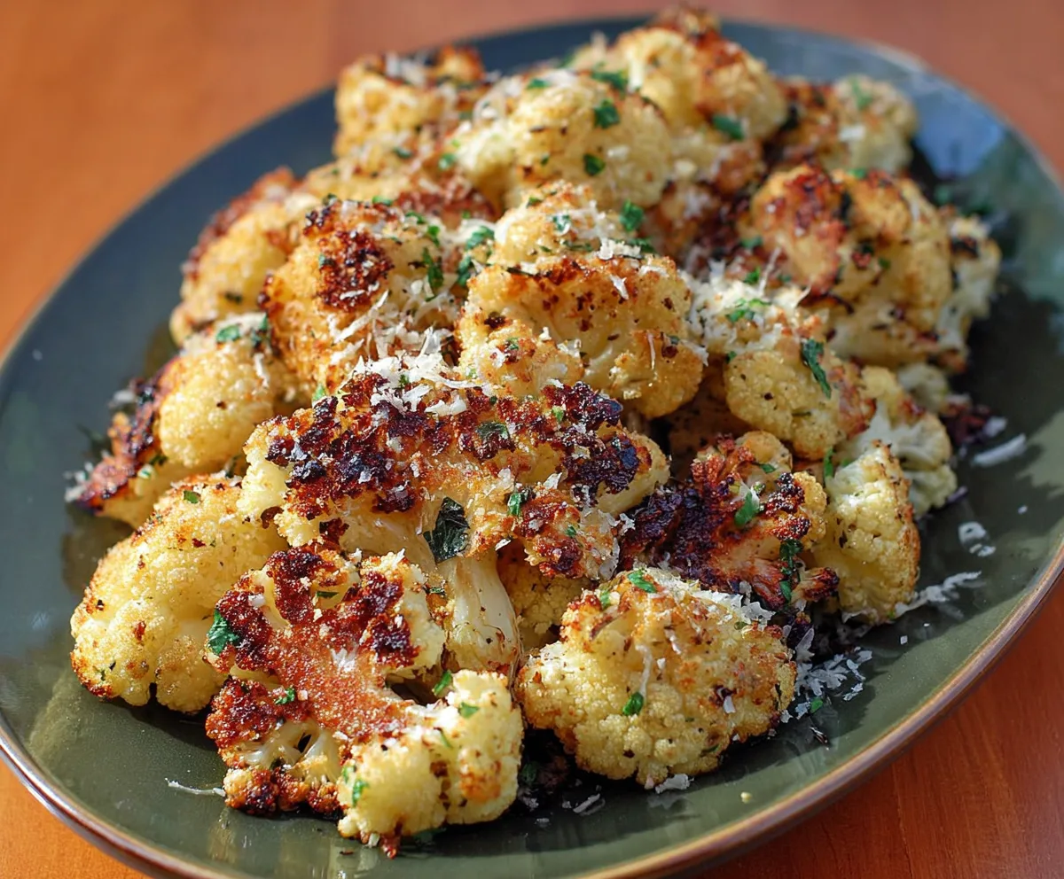 Easy Parmesan Roasted Cauliflower
