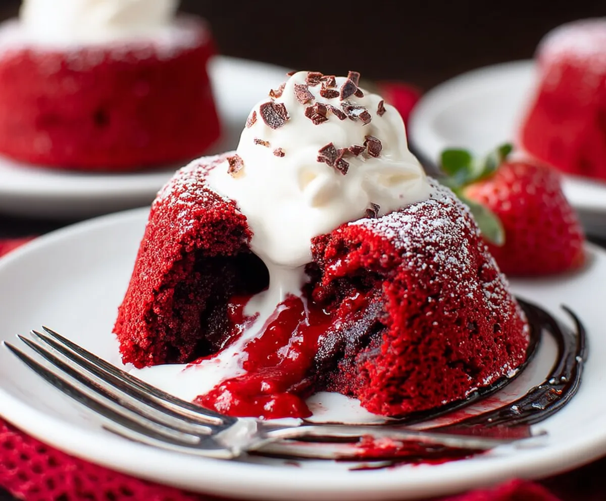 Red Velvet Lava Cakes Recipe