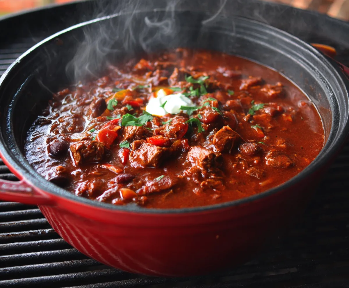 Easy Smoky BBQ Beef Chili
