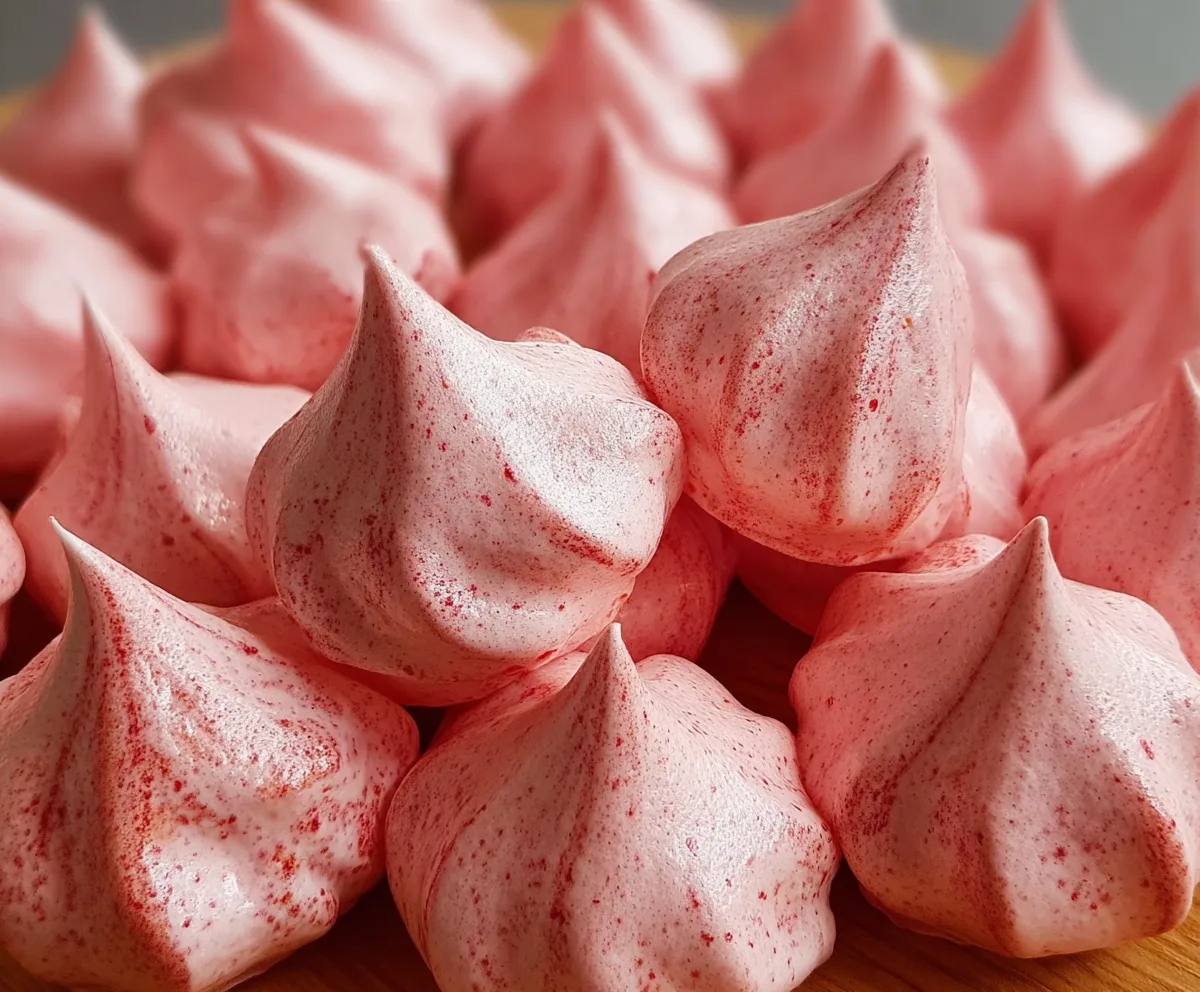 Easy Strawberry Meringue Kisses Recipe