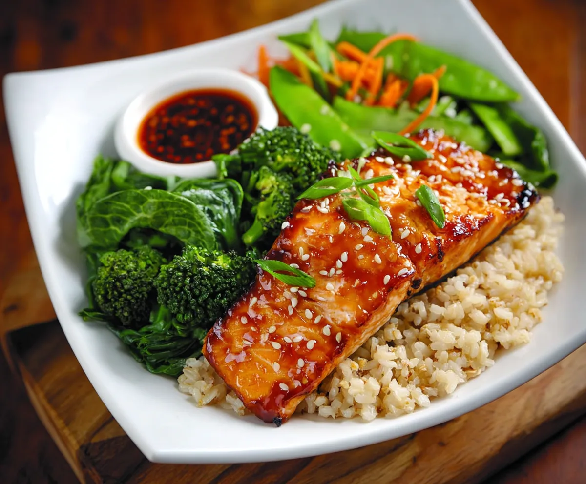 Easy Teriyaki Salmon Rice Bowl