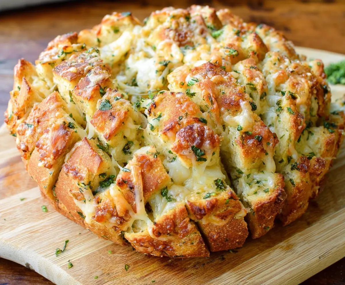 Easy Cheesy Garlic Pull Apart Bread