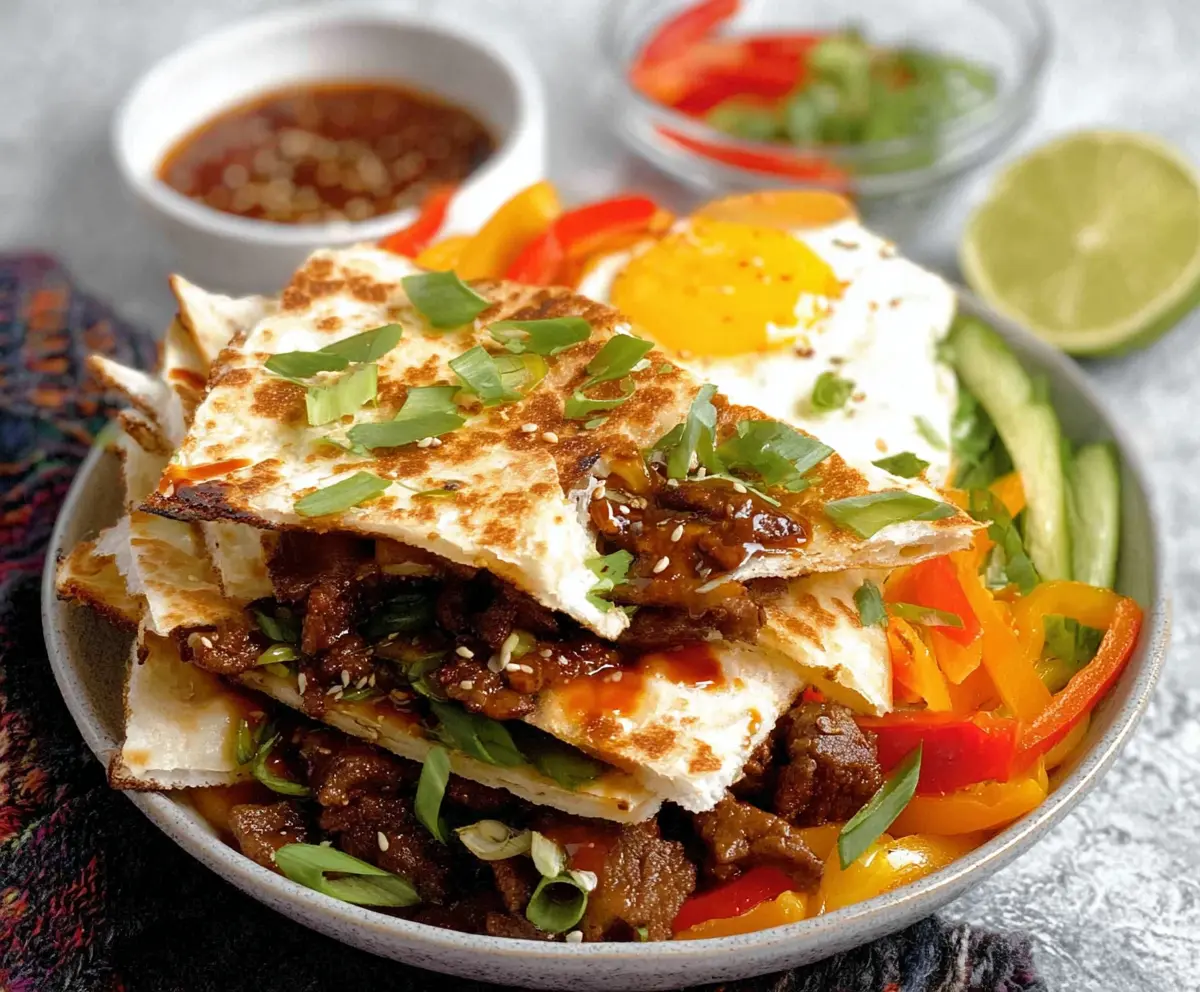 Easy Chicken Fajita Quesadillas