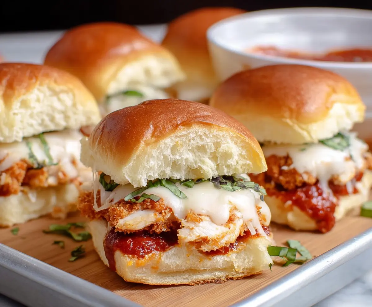 Easy Chicken Parmesan Sliders