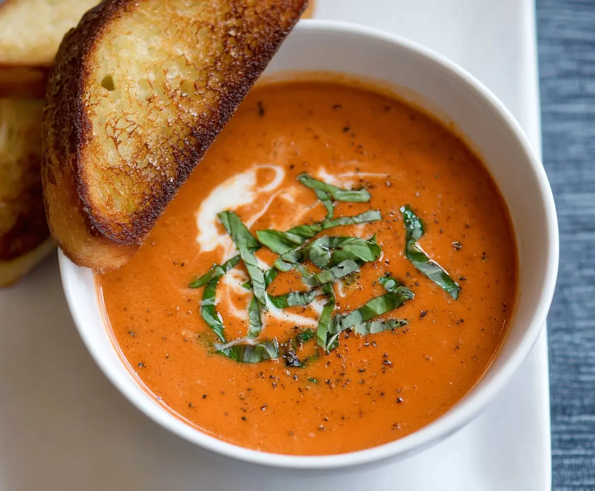 Creamy Tomato Basil Soup Recipe