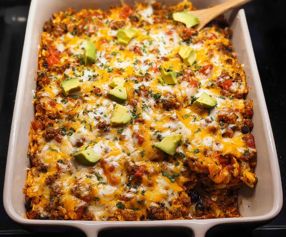 Easy Ground Beef Taco Casserole