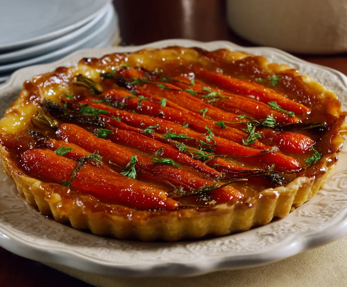 Easy Honey Glazed Carrot Tart