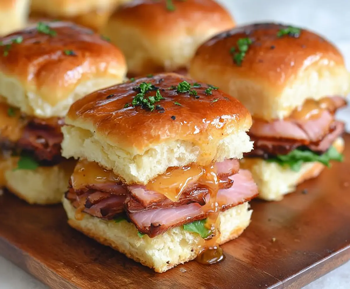 Easy Honey Mustard Ham Sliders