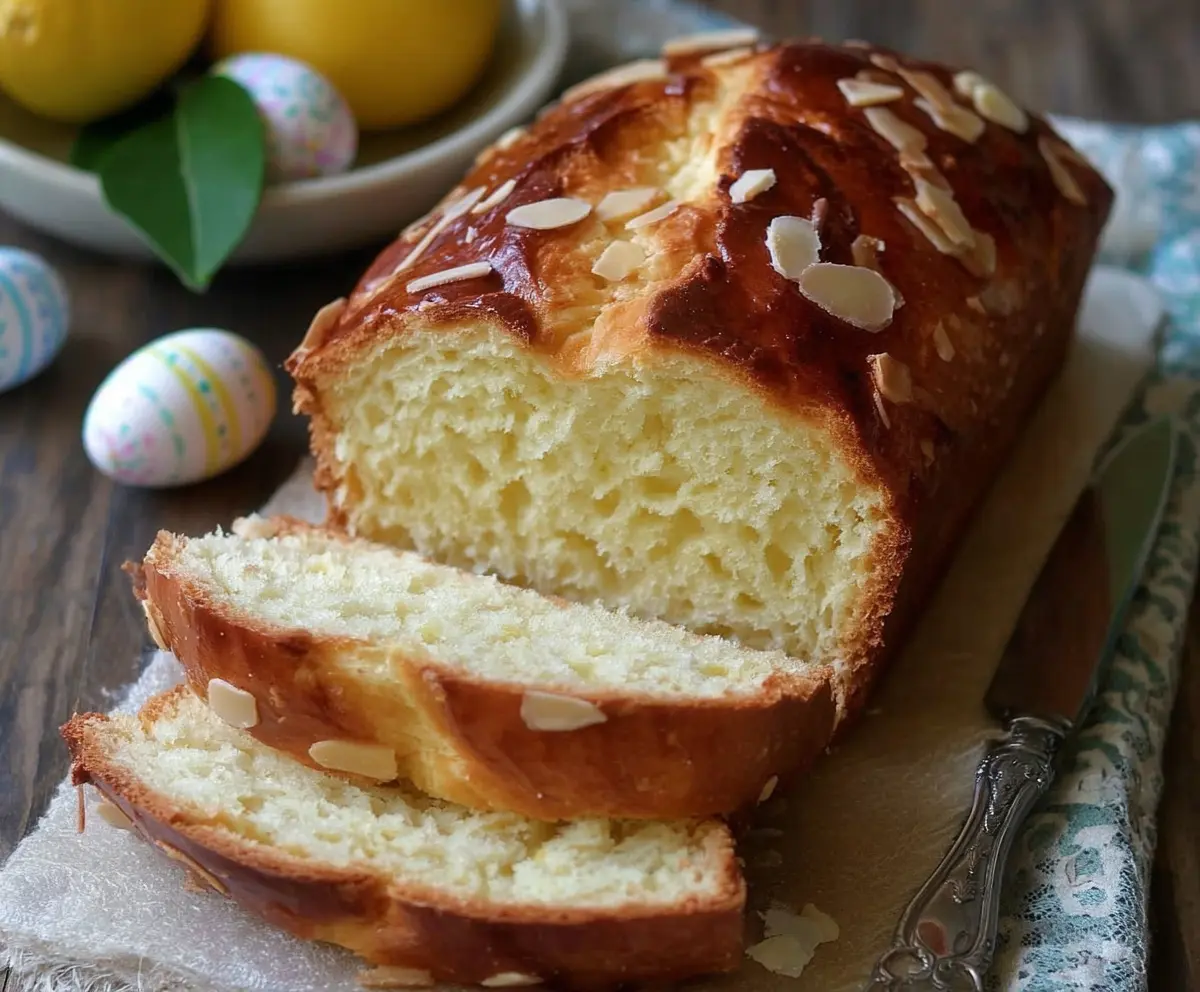 Easy Lemon Ricotta Easter Bread