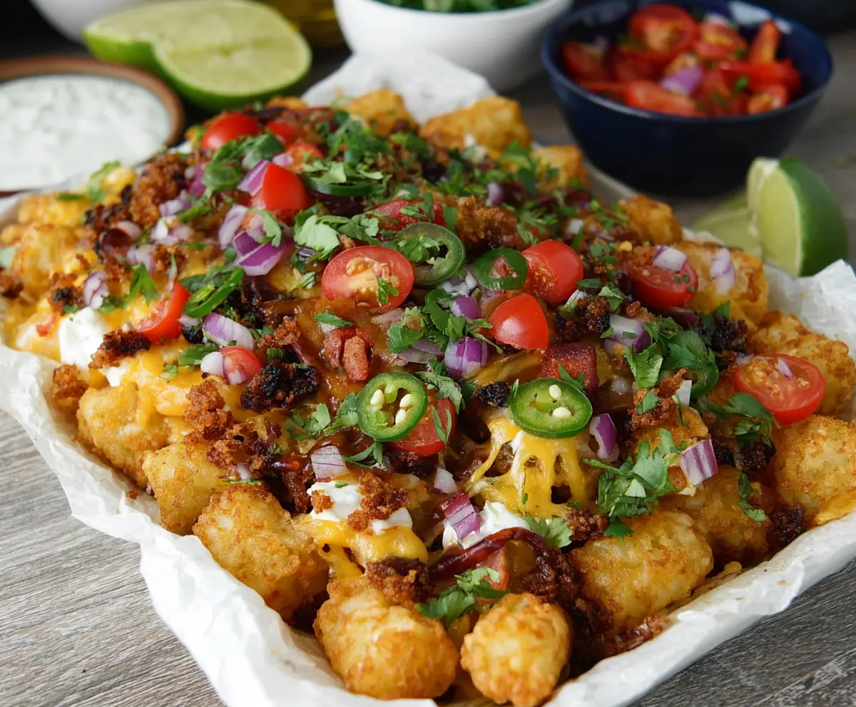 Loaded Totchos Recipe - Game Day Favorite