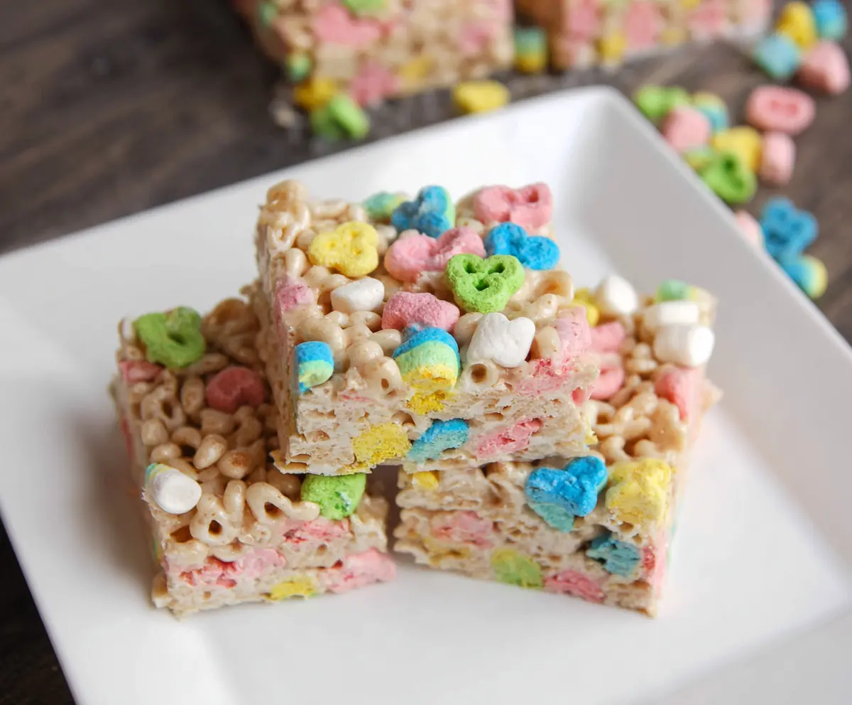 Easy Lucky Charms Treat Bars