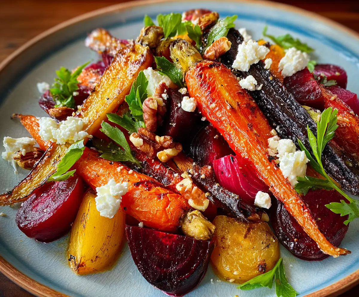 Sweet Maple Roasted Carrot & Beet Salad