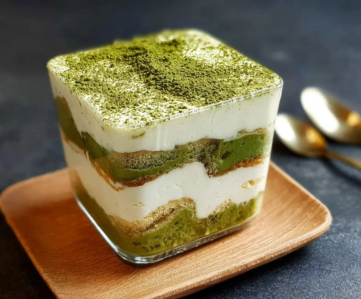 Easy Matcha Green Tea Tiramisu