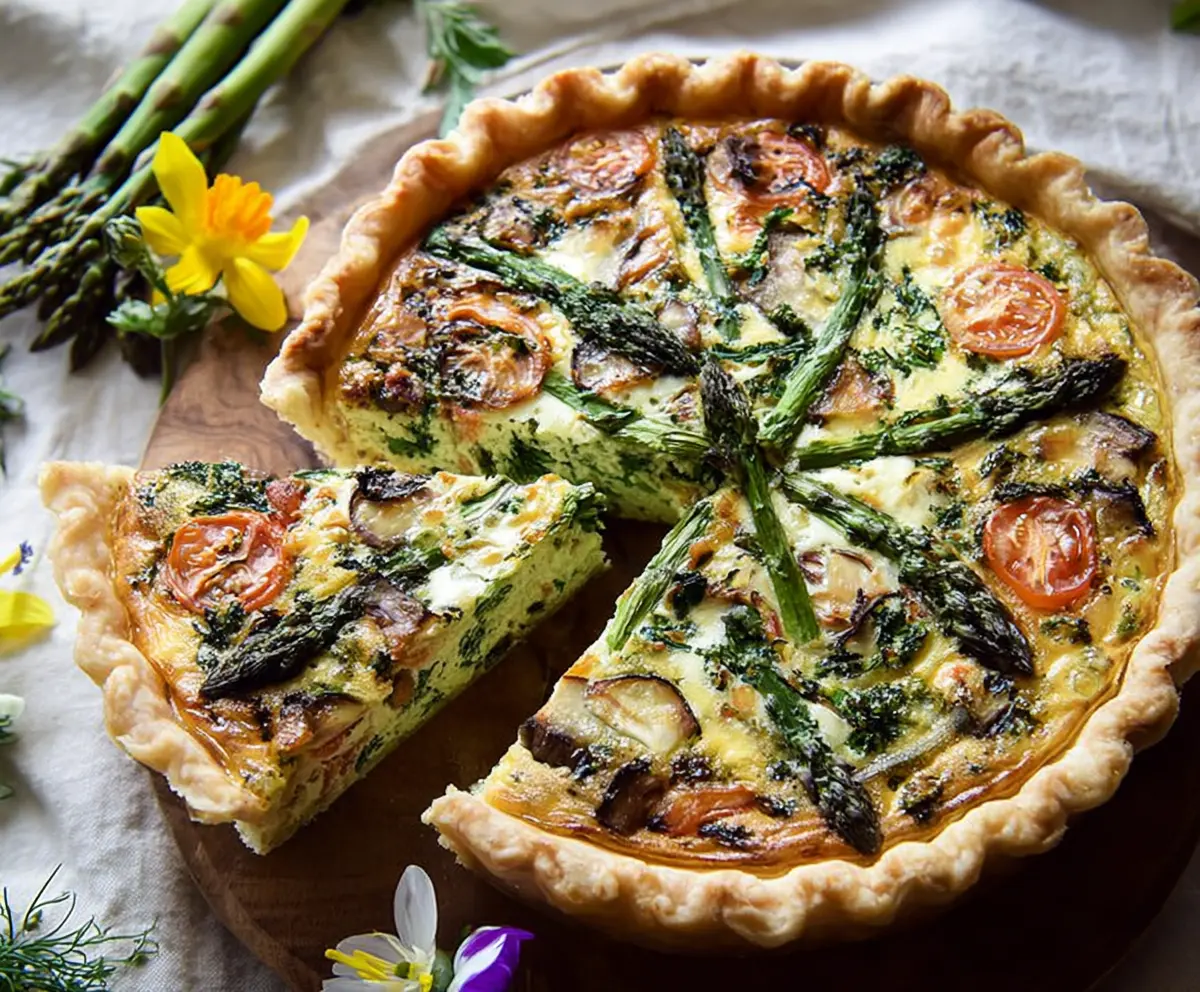 Easy Spring Garden Veggie Quiche